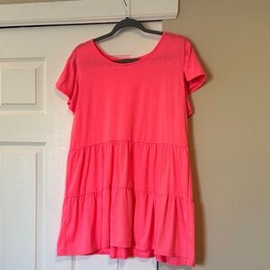 HEIMISH U.S.A. Vibrant Pink Baby Doll Top